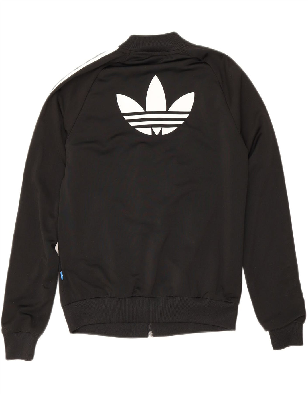 Jachetă de top pentru trening grafic Adidas pentru femei UK 6 XS poliester negru