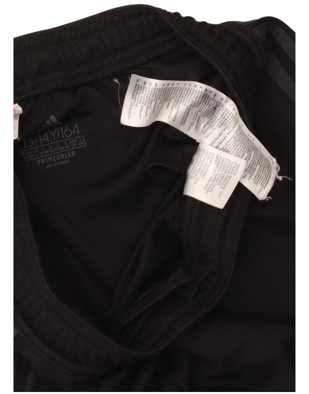 Pantaloni de trening Adidas baieti 13-14 ani poliester negru