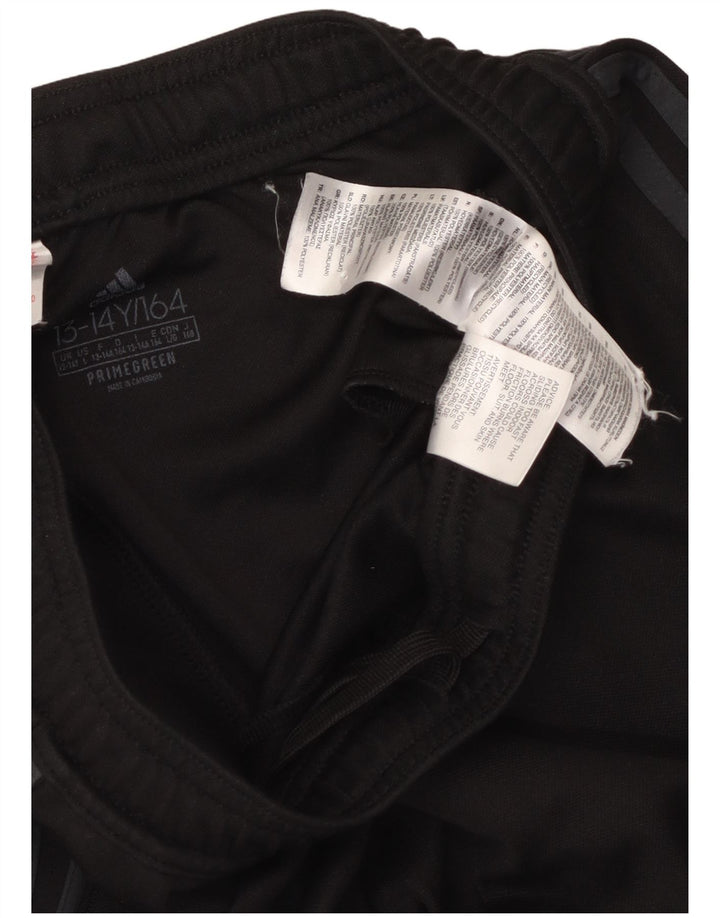 Pantaloni de trening Adidas baieti 13-14 ani poliester negru