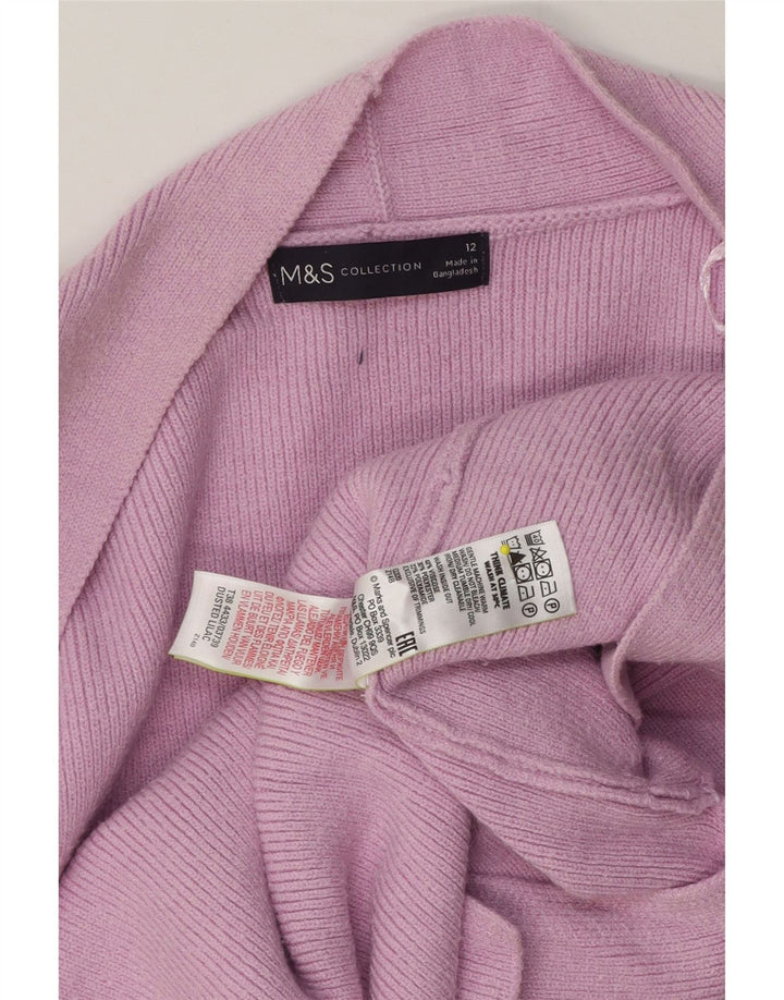 Pulover cardigan deschis pentru femei Marks & Spencer UK 12 Roz mediu
