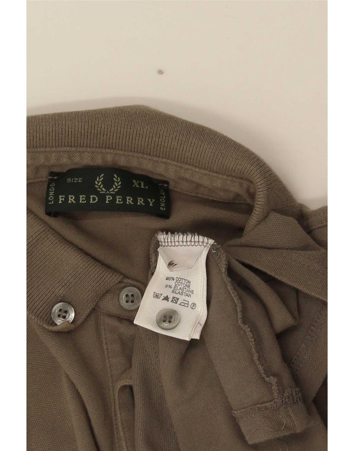 Cămașă polo Fred Perry pentru bărbați XL bumbac gri