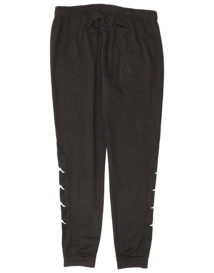 Pantaloni de trening cu grafică pentru bărbați Kappa Pantaloni de jogging XL Poliester negru