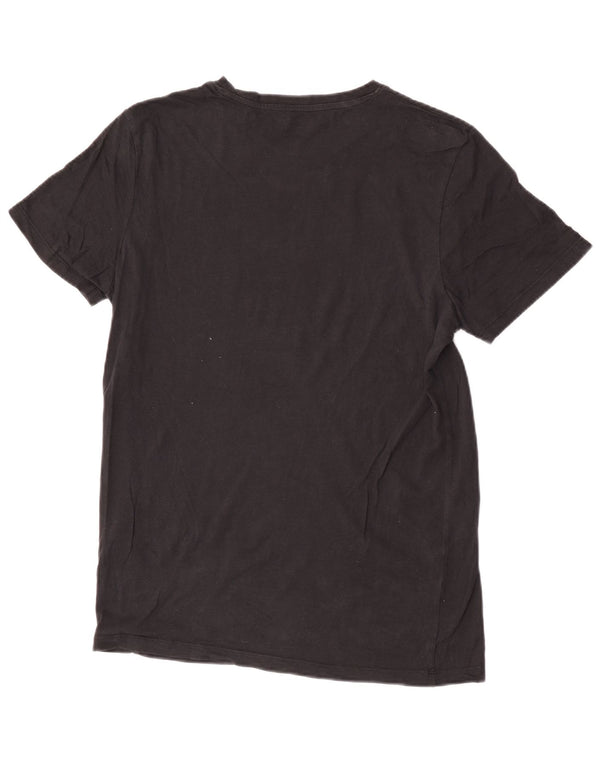 Jack & Jones Mens T-Shirt Top Large Black Cotton