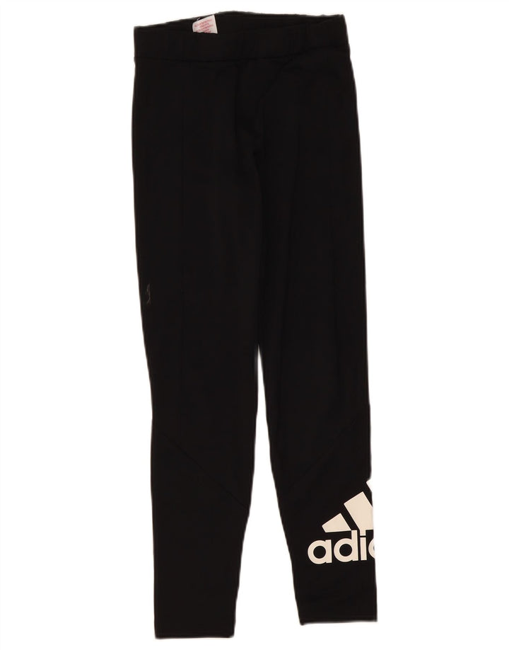 Adidas Fete Leggings Graphic 11-12 Ani Negru Poliester