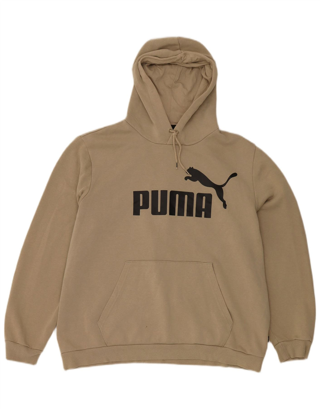Pulover cu glugă grafic pentru bărbați PUMA XL, bumbac, bej
