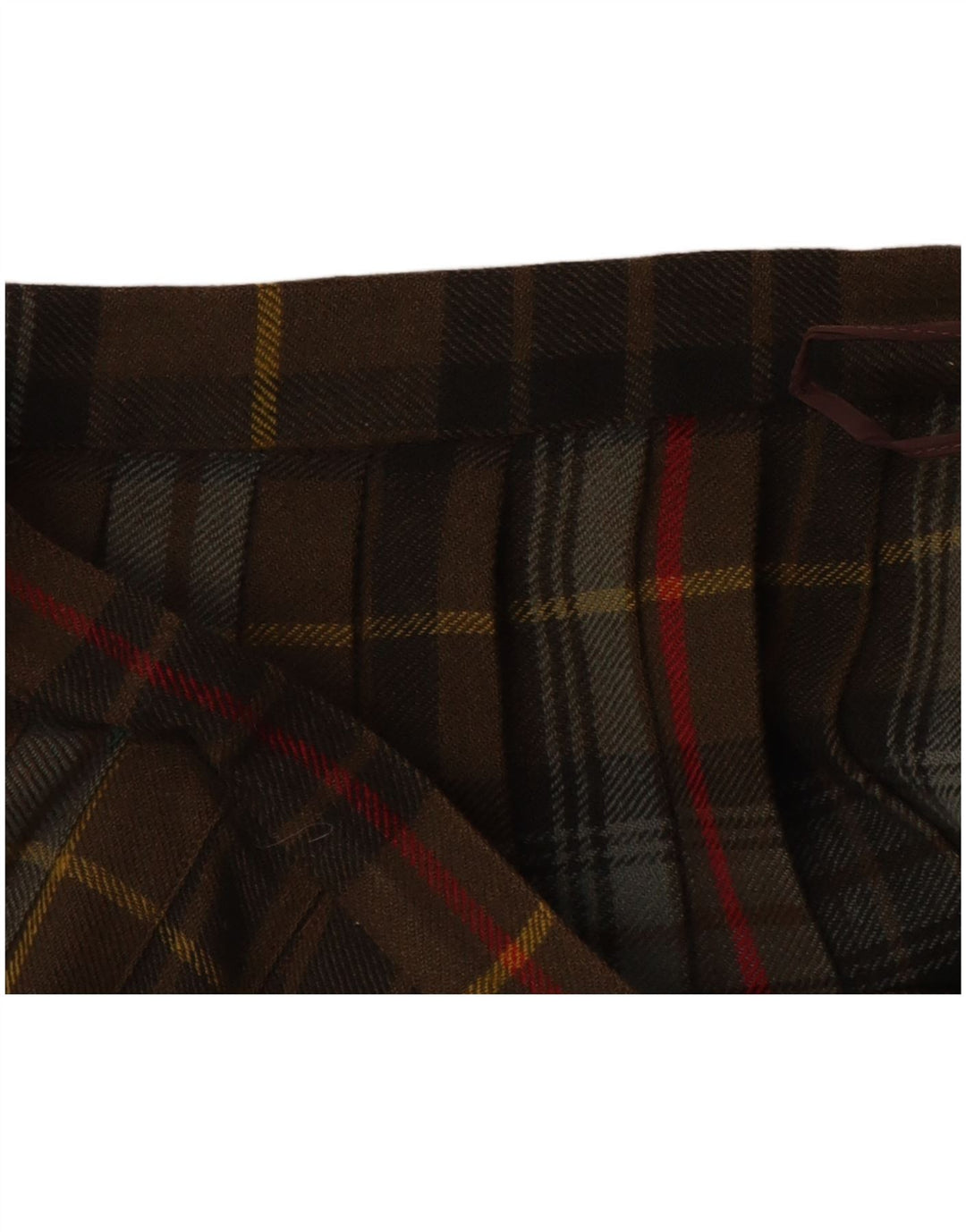 Fusta Wrap pentru femei VINTAGE W28 Medium Khaki Plaid