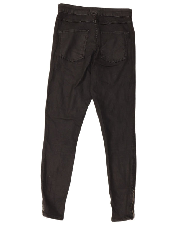 Pantaloni casual skinny ceară pentru femei Zara EU 38 Mici L28 L26 Negri