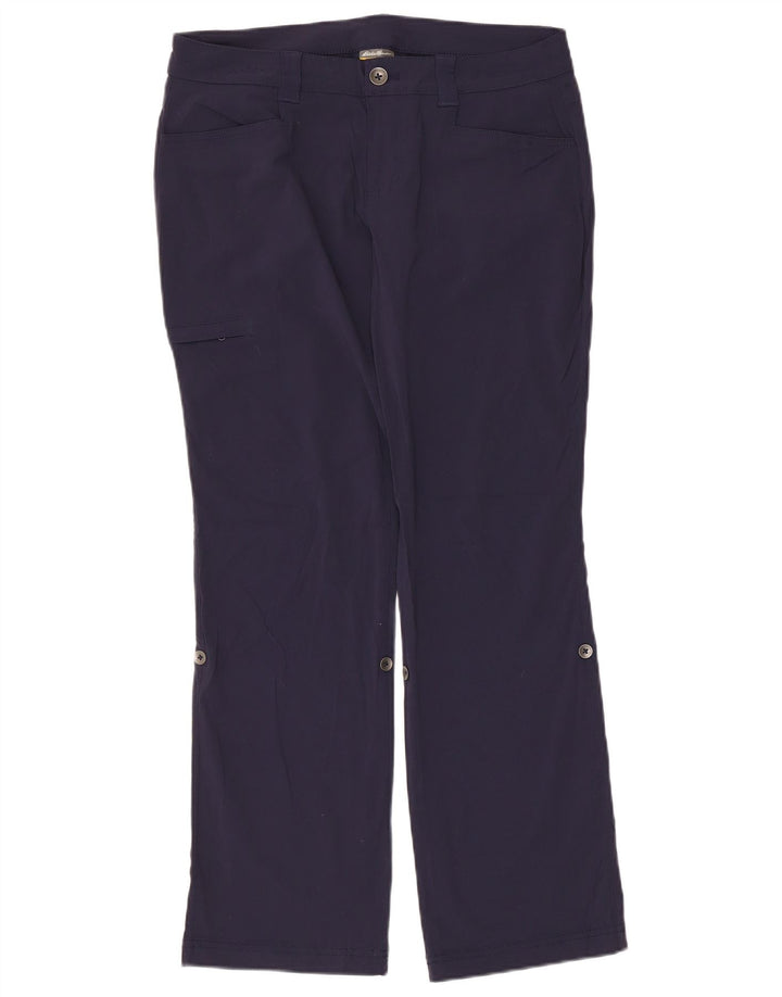 Pantaloni cargo drepti pentru femei Eddie Bauer US 8 Medium W32 L28 Bleumarin