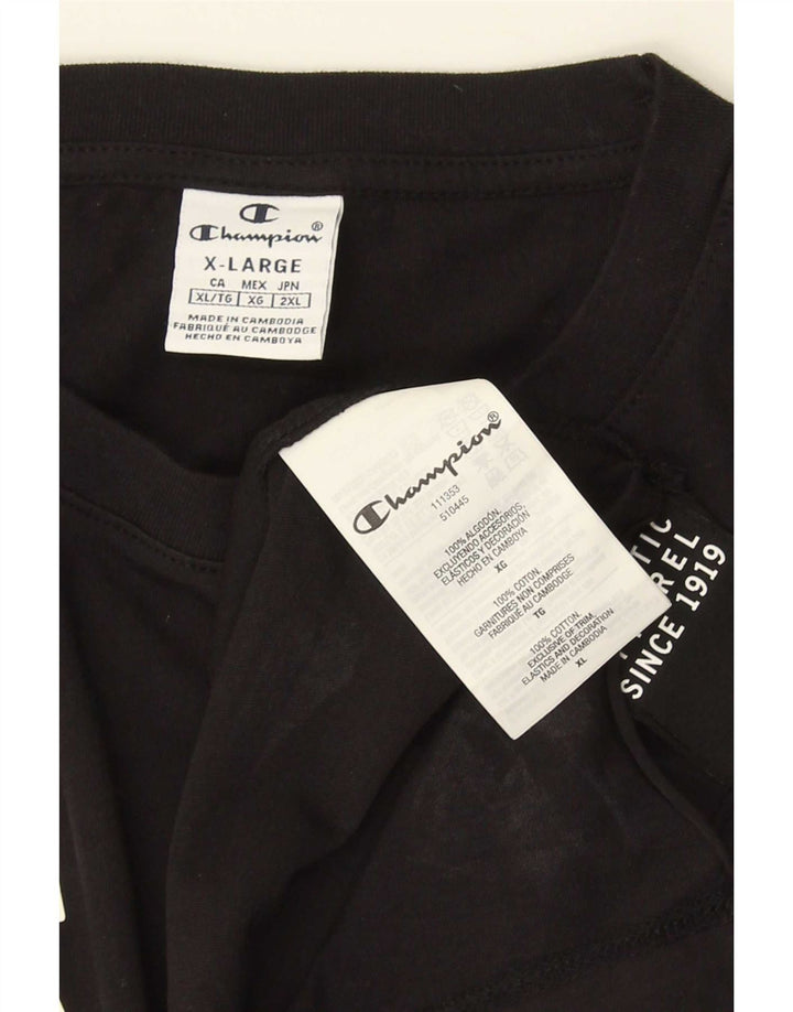 Vestă grafică pentru bărbați Champion XL, bumbac negru