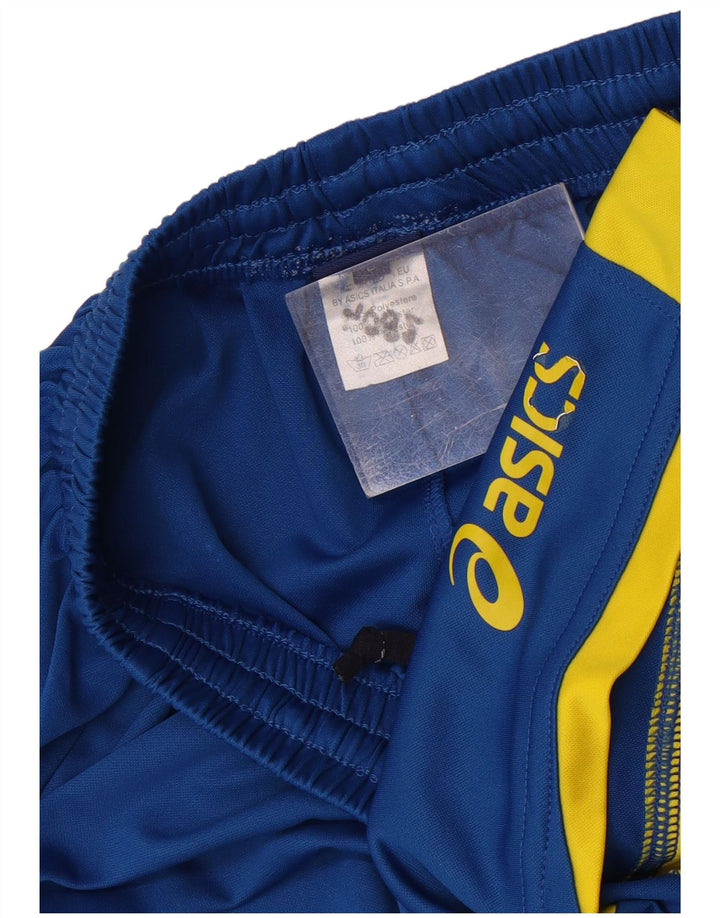Pantaloni scurți sport Asics pentru băieți 11-12 ani, mari, albastru, poliester color bloc