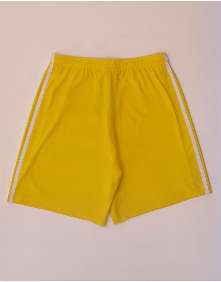 Pantaloni scurți sport Adidas pentru bărbați, poliester galben mediu