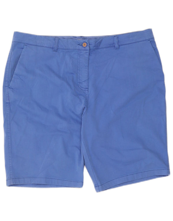 Pantaloni scurți chino pentru femei cu talie înaltă Joules UK 18 XL W38 Bumbac albastru