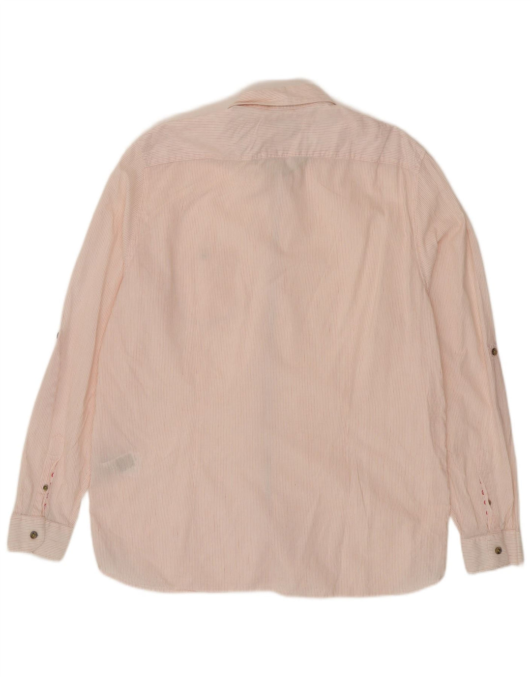 TED BAKER Mens Shirt Size 7 3XL Pink Pinstripe Cotton