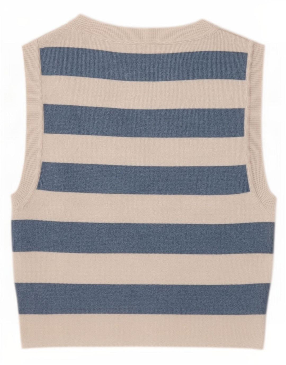 Top Vest Crop pentru Damă Zara UK 12 Medium Blue Striped