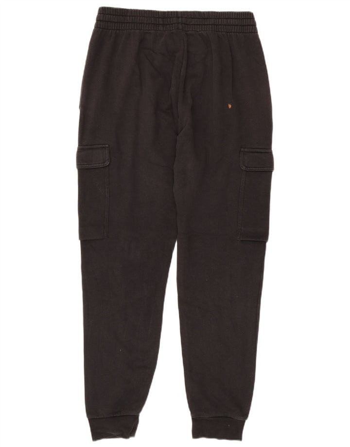 Pantaloni de trening Adidas pentru bărbați Cargo Pantaloni de jogging, bumbac mediu negru