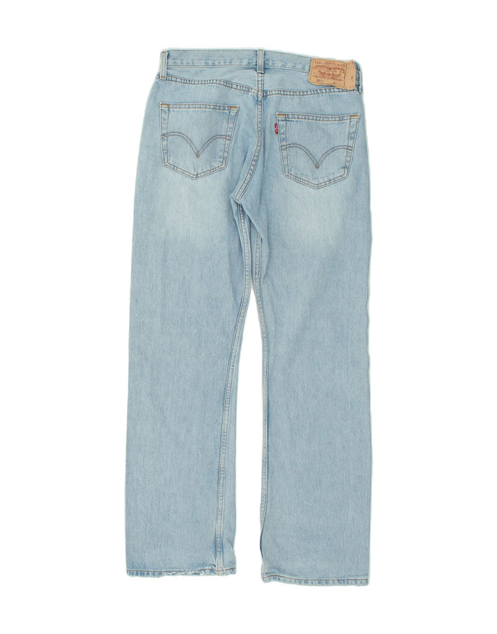 Blugi drepti pentru bărbați LEVI'S 501 W32 L32 Bumbac albastru
