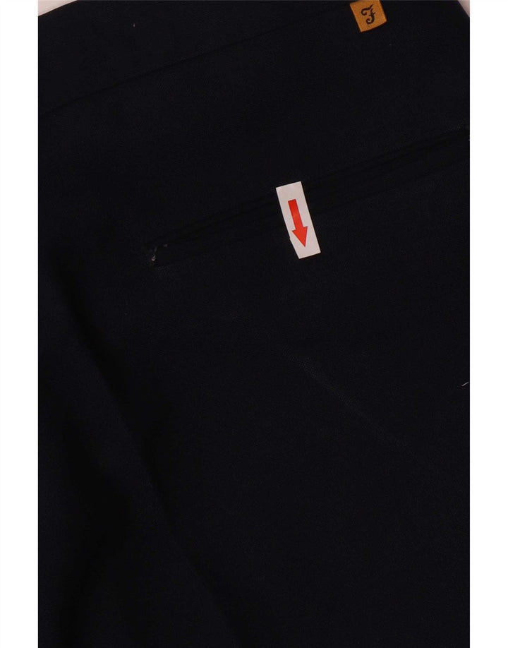 Pantaloni casual drepti pentru bărbați Farah L36 L30 Poliester bleumarin