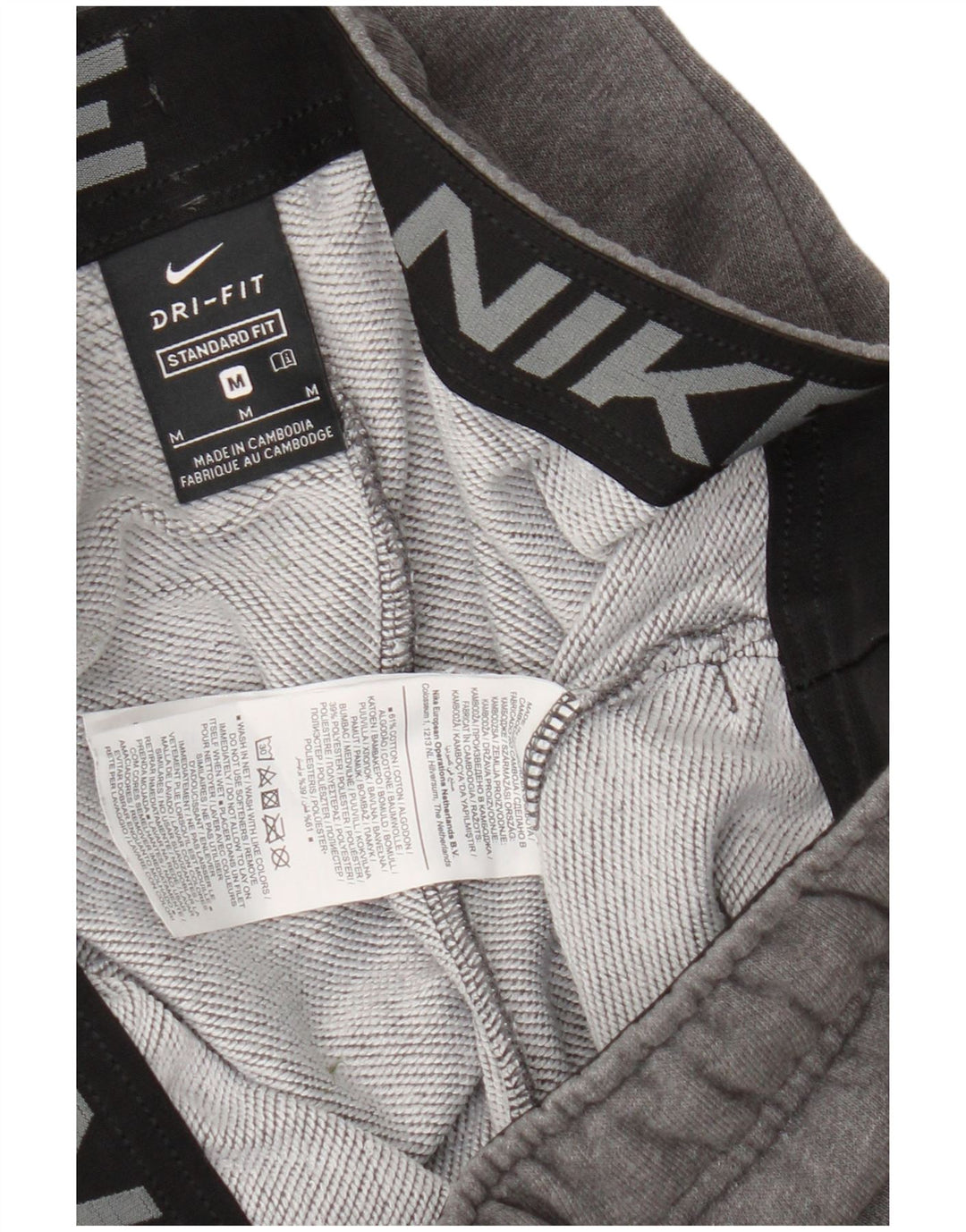 Pantaloni de trening Nike pentru bărbați Dri Fit Pantaloni de jogging, gri mediu, pete
