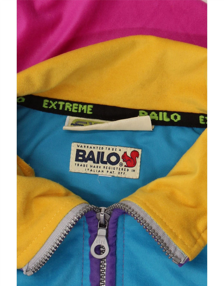 Jachetă de top pentru trening din velur Bailo pentru bărbați, roz mediu, color block