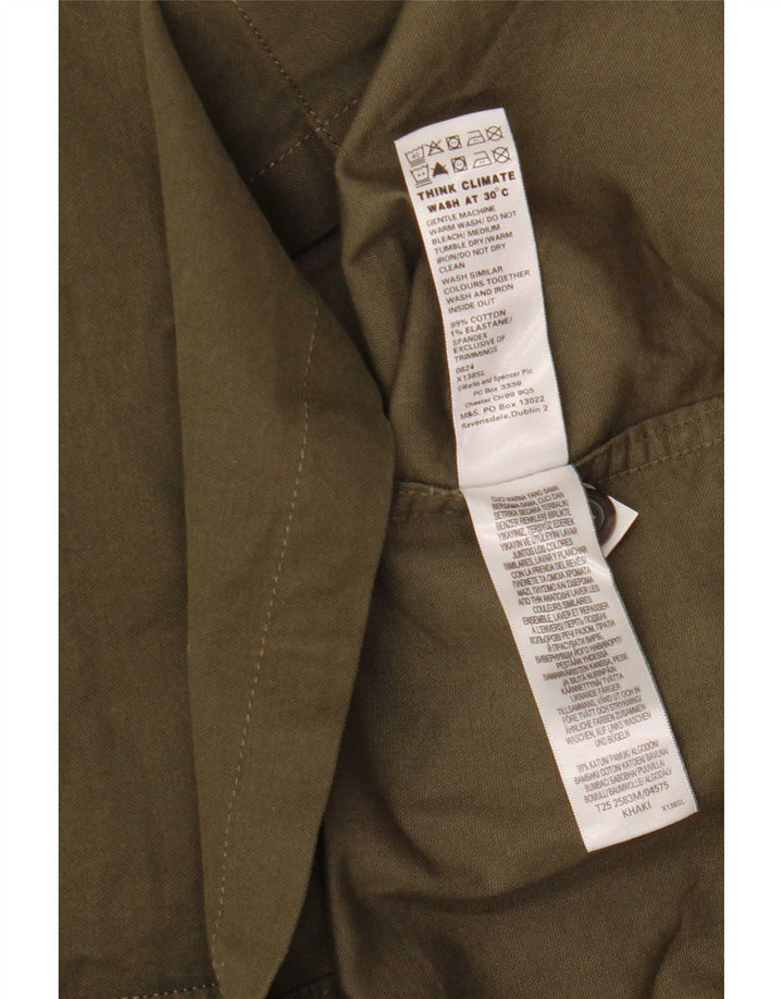 Cămașă pentru bărbați Marks & Spencer, bumbac mic kaki
