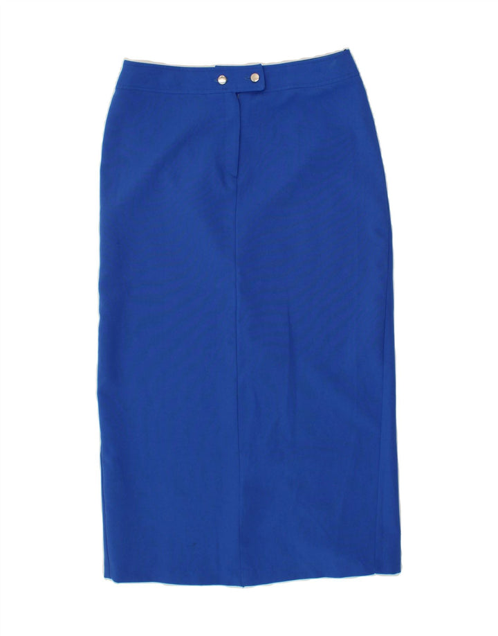 VINTAGE Womens Maxi Skirt W32 Large Blue Polyester Vintage Vintage and Second-Hand Vintage from Messina Hembry 