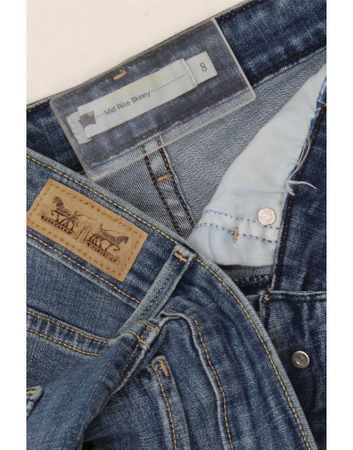 Blugi skinny Levi's pentru femei cu talie medie US 8 Medium W30 L31 Blue