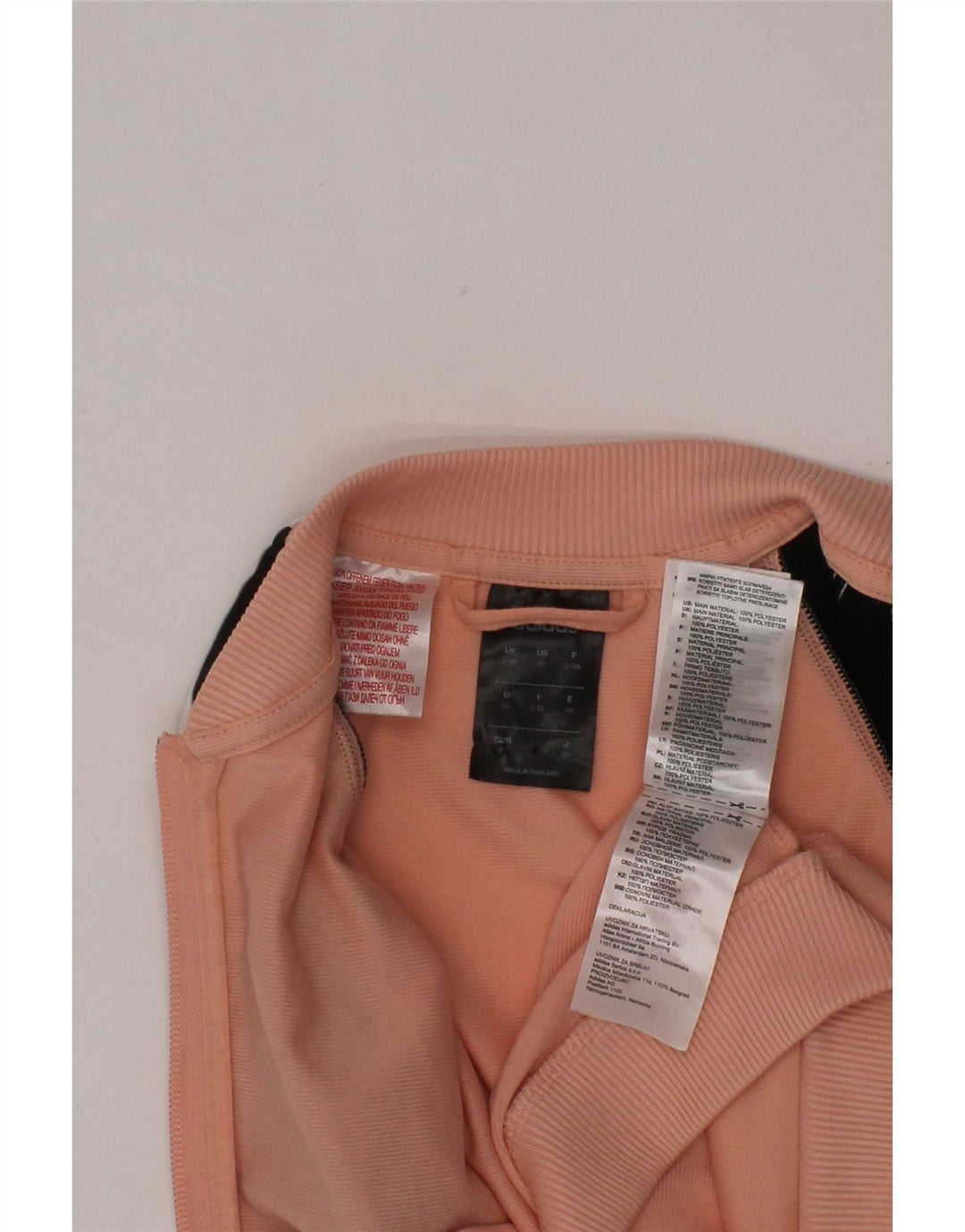 Jachetă de trening pentru fete ADIDAS, 2-3 ani, poliester color bloc de culoare roz