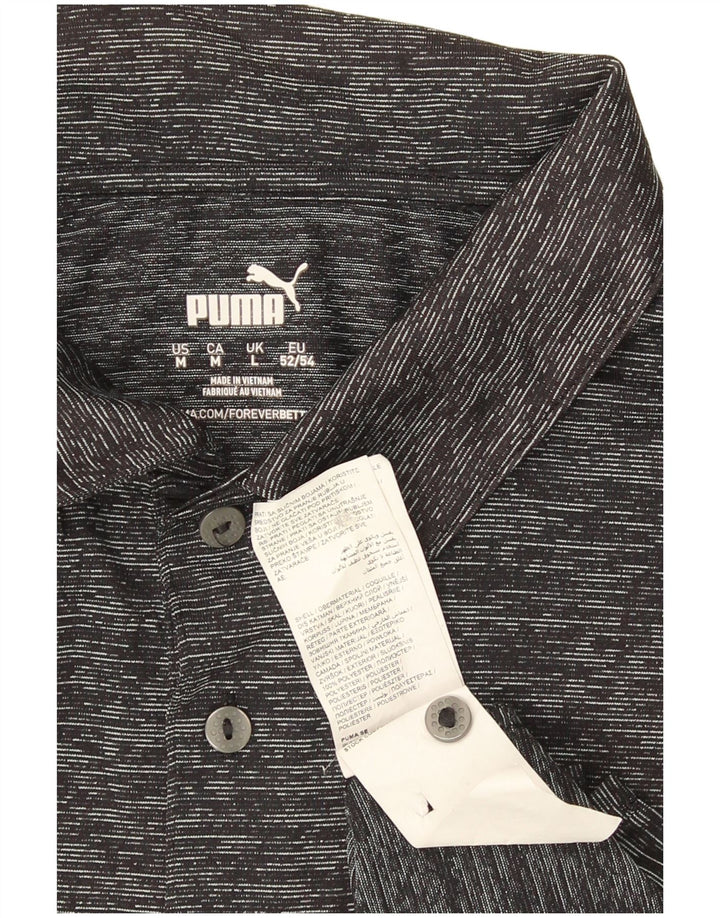 Tricou polo pentru bărbați Puma, mare, gri poliester cu pături