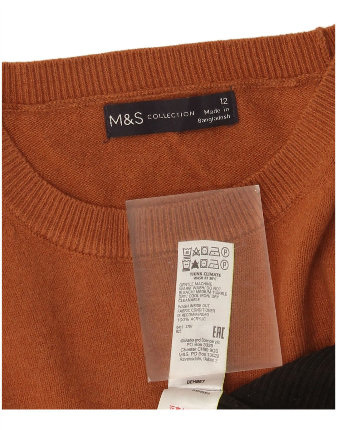 Pulover pentru femei Marks & Spencer cu decolteu cu barca UK 12 Medium Multicolor