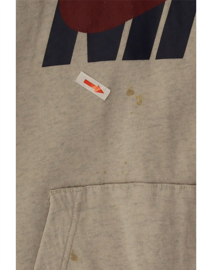 Pulover Nike Grafic pentru bărbați, bumbac mic, gri