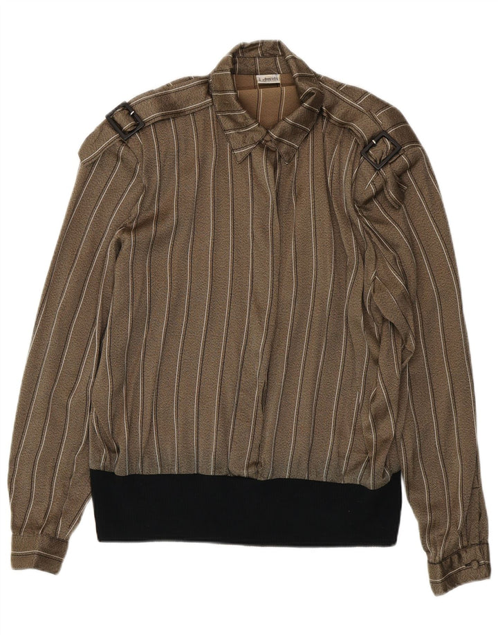 Bluză oversize militară vintage pentru femei Top IT 44 Medium Khaki Dungi