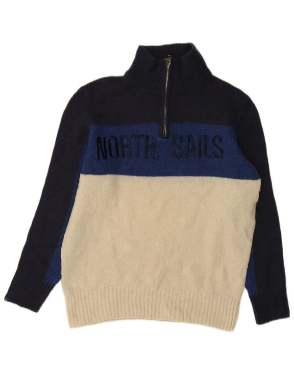 Pulover North Sails pentru femei, cu fermoar, cu gât, UK 16, mare, bleumarin