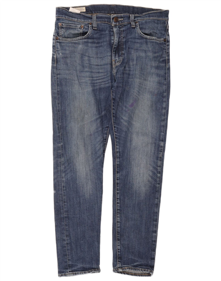 Levi's 512 Slim Tapered Jeans W33 L30 Blue Bumbac