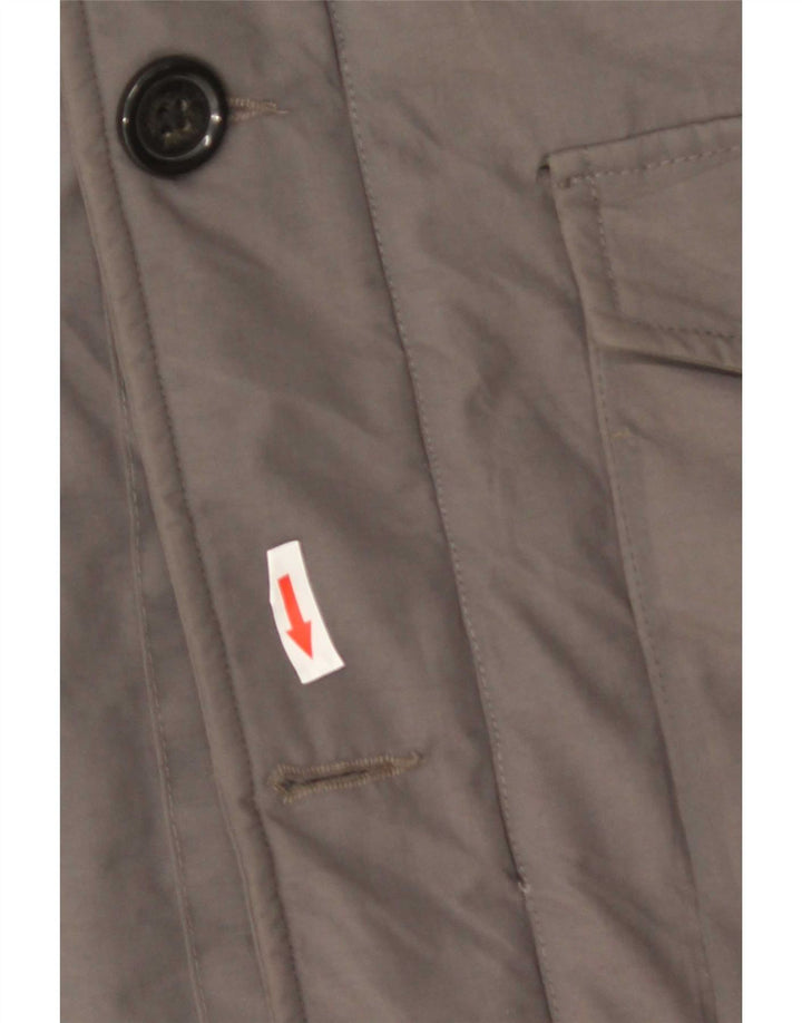Jachetă parka cu glugă pentru bărbați, UK 46 3XL, gri