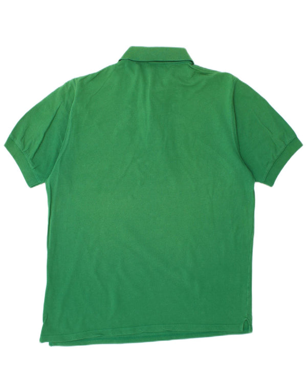 Tricou polo HUGO BOSS pentru bărbați, bumbac verde mediu