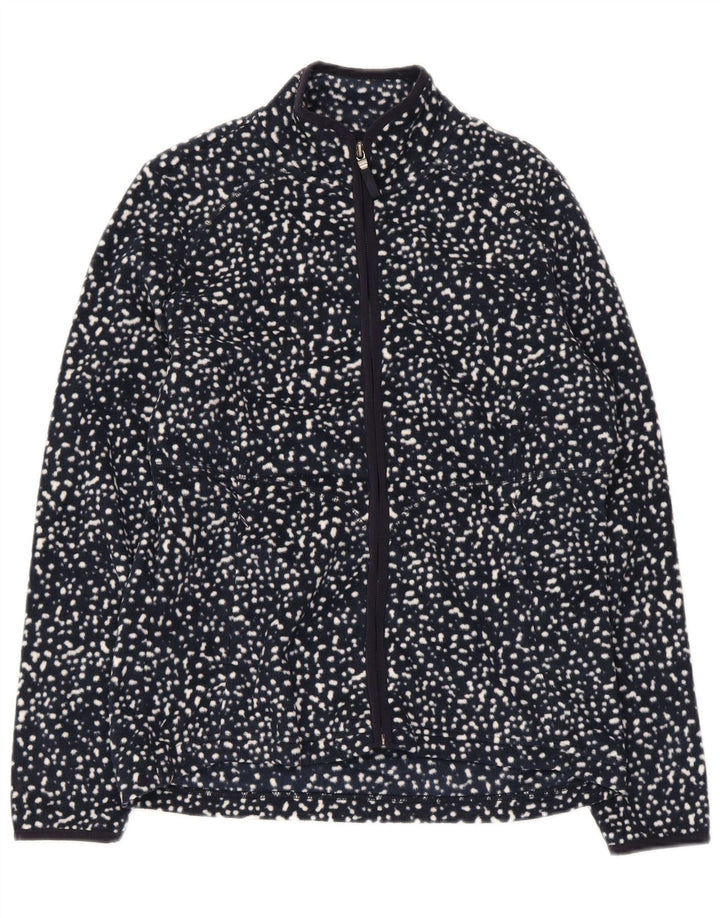 Jachetă fleece pentru femei Marks & Spencer UK 12 Medium bleumarin pete