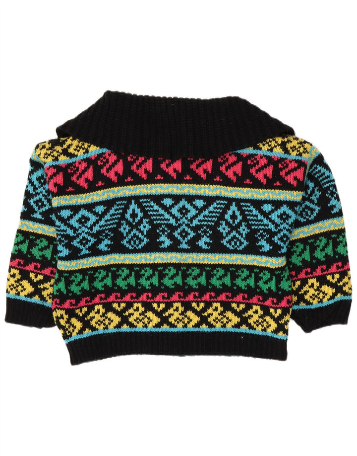 Pulover cardigan supradimensionat pentru femei VINTAGE UK 16 mare multicolor