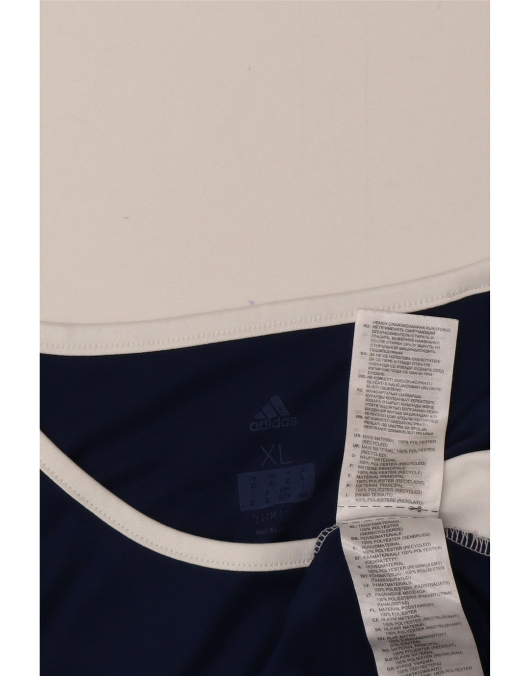 Tricou Adidas Climalite pentru bărbați Top XL Bleumarin Poliester Colorblock