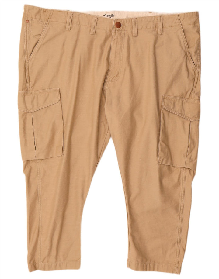 WRANGLER Pantaloni cargo bărbați Casey Regular Slim W46 L23, bumbac bej