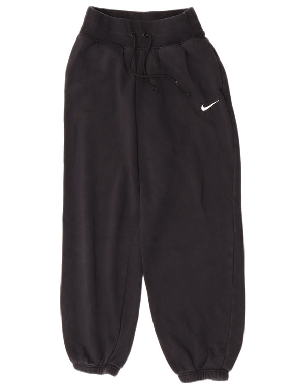 Pantaloni de trening Nike pentru femei, cu tăiere largi, Joggeri UK 10 Bumbac negru mic