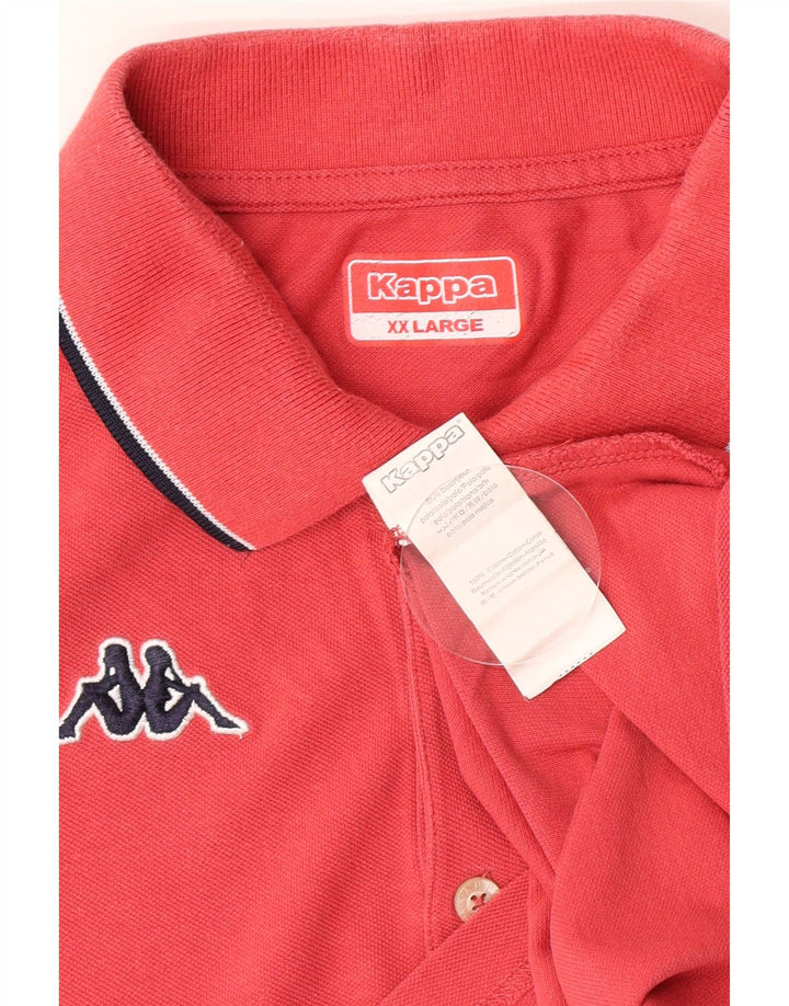 Cămașă polo pentru bărbați Kappa 2XL bumbac roz