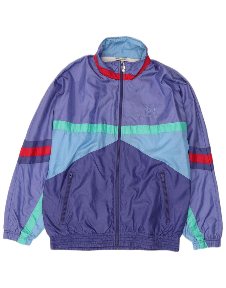 Trening complet pentru bărbați Sergio Tacchini IT 46 Small Blue Colorblock Poliamidă