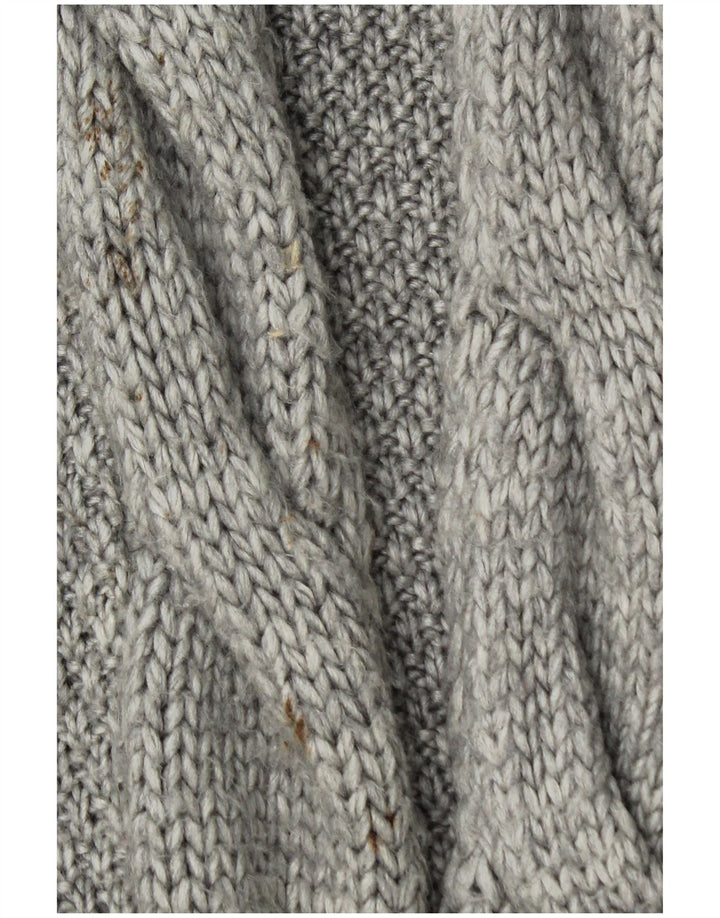 Pulover cardigan deschis pentru femeie Zara UK 14, gri mediu