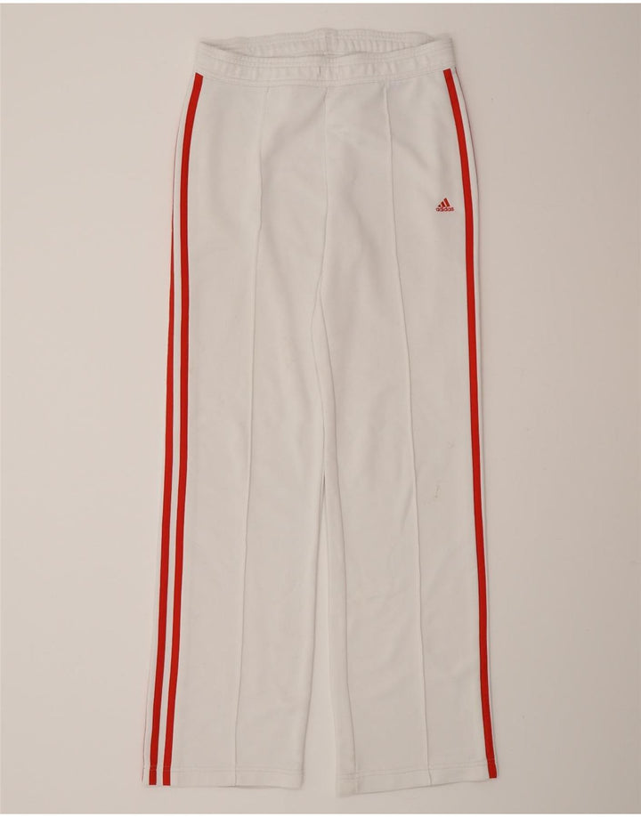 Pantaloni de trening Adidas pentru femei UK 10 Small White Poliester