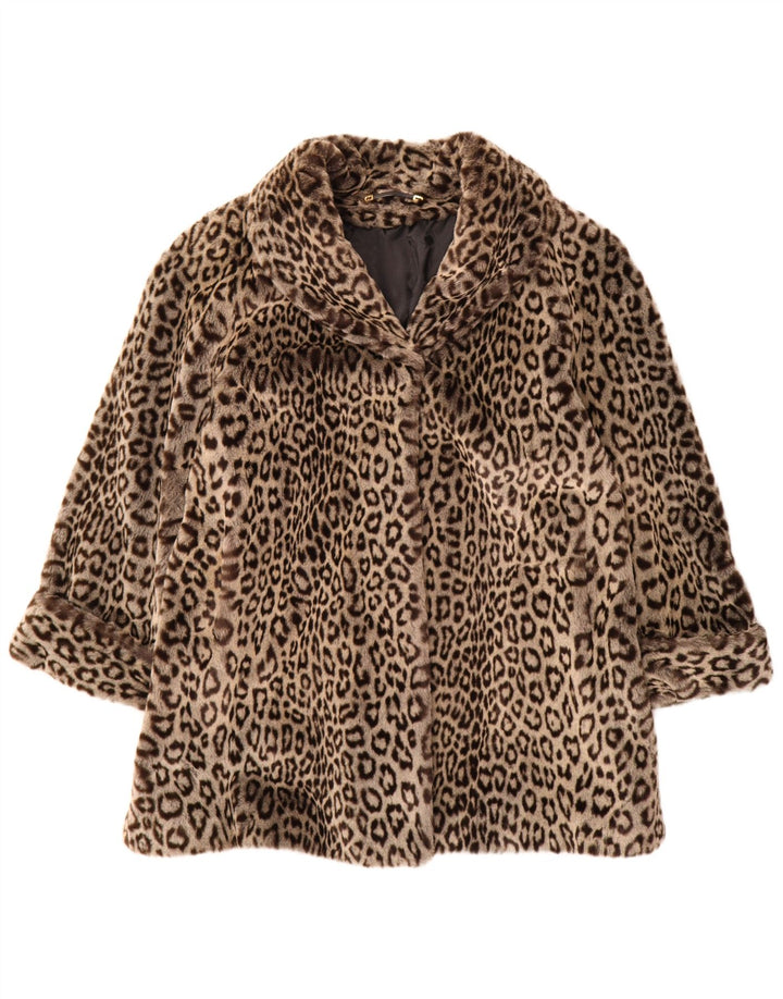 Palton C&A pentru femei YOUR SIXTH SENSE IT 44 Medium Brown Animal Print