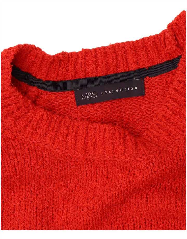 Pulover pentru femei Marks & Spencer cu gât de barcă UK 14 Large Red