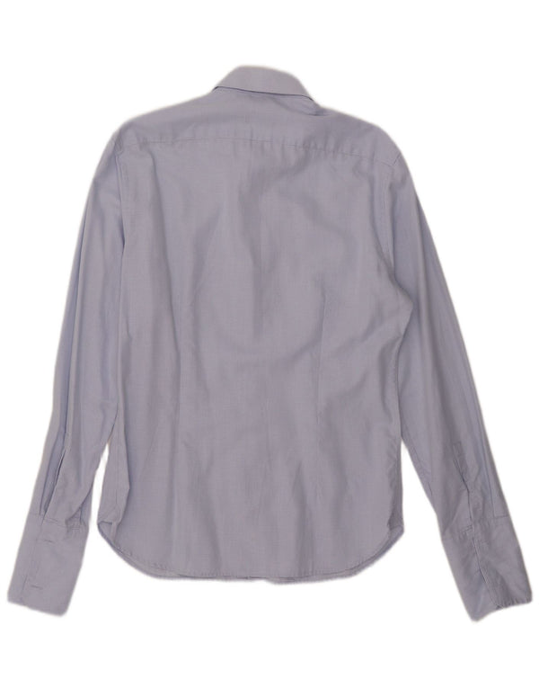 Cămașă formală pentru bărbați Dkny Slim Fit Mărimea 15 1/2 Medium Blue Check