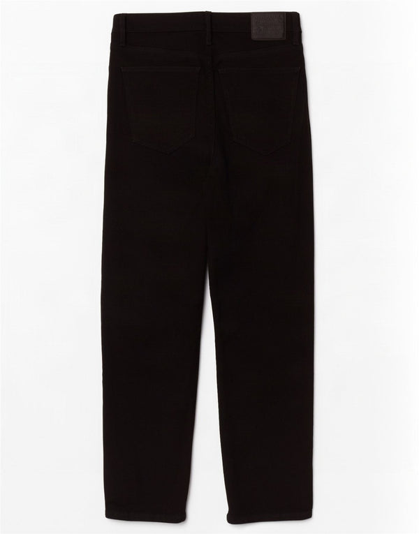 Pantaloni casual drepti pentru femei Levi's W28 L26 bumbac negru