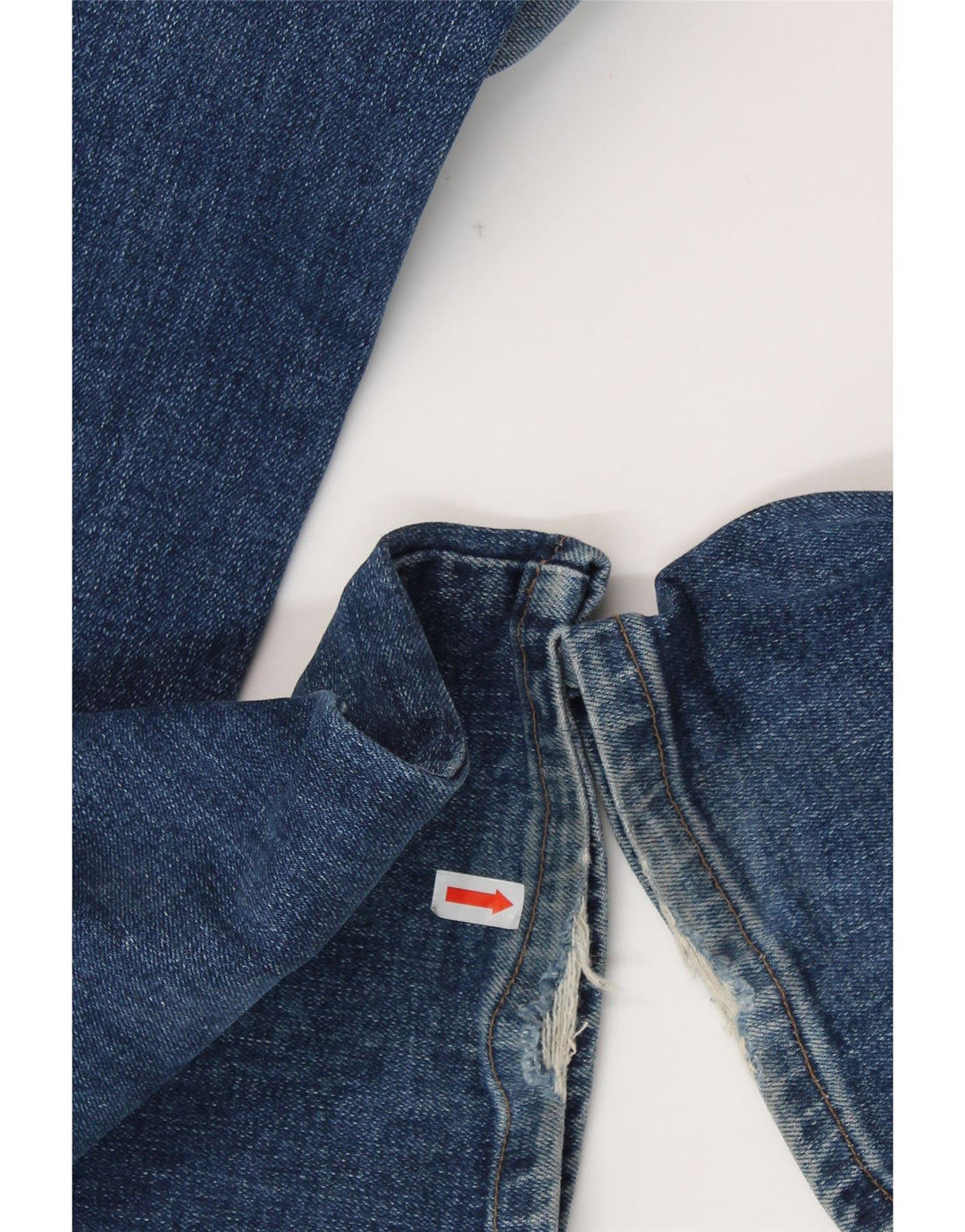 WRANGLER Blugi drepti pentru bărbați W32 L33 Bumbac albastru