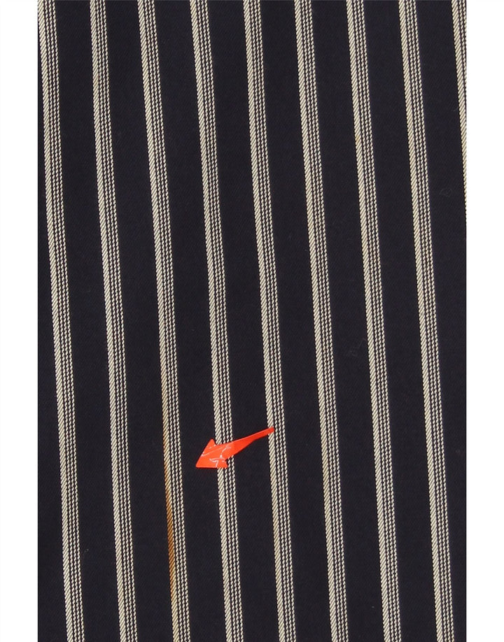 PLANET Womens A-Line Skirt UK 12 Medium W28  Navy Blue Striped Vintage Planet and Second-Hand Planet from Messina Hembry 